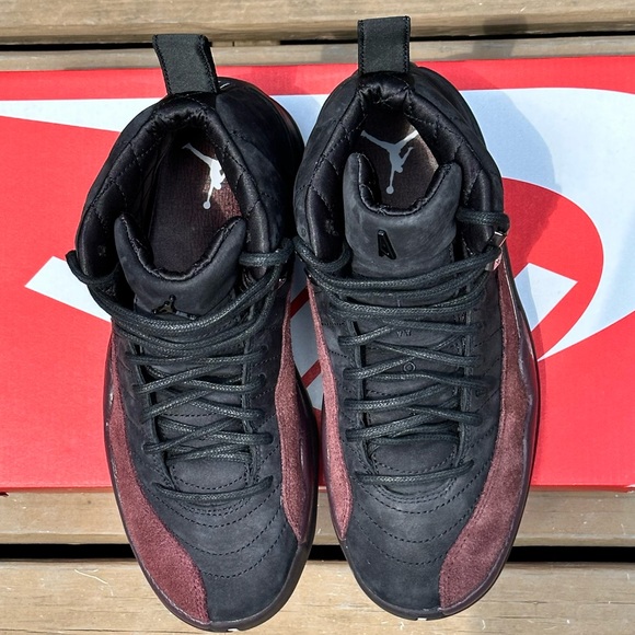 NEW Nike Air Jordan 12 Retro "A Ma Maniere" (Black / Burgundy Crush) - Picture 2 of 12